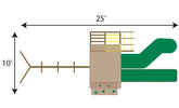 Supreme Swing Set 4 Play Area